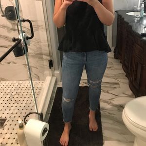 Light Wash Ripped skinny DL1961 jeans